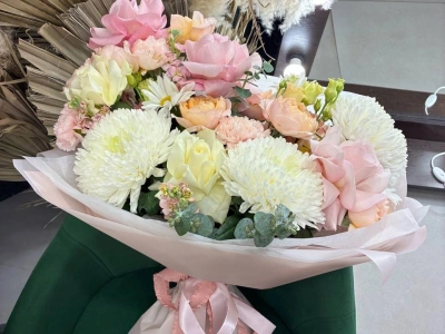 Букет «Розовый вальс»