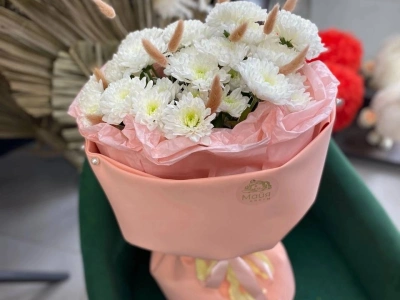 Букет с хризантемами «Милота»