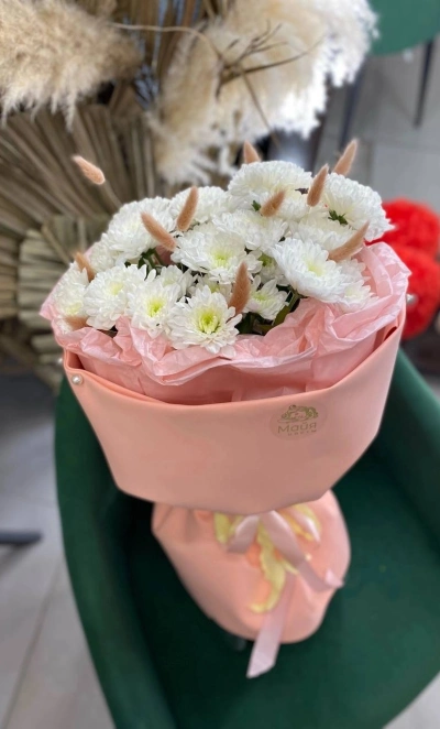 Букет с хризантемами «Милота»