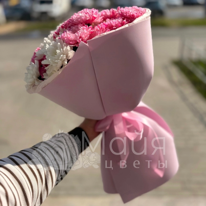 Букет из хризантем &laquo;Нежное облако&raquo;