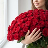 Букет из 101 Кенийской розы 40 см. 1