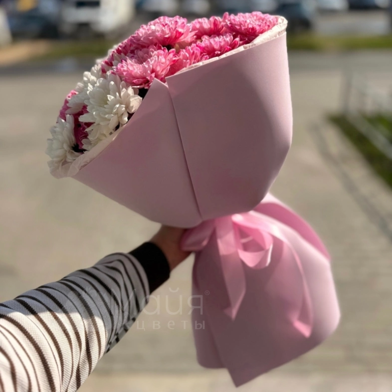 Букет из хризантем &laquo;Нежное облако&raquo;