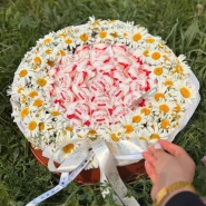Композиция с конфетами и ромашками &laquo;Вместо тысячи слов...&raquo; 1