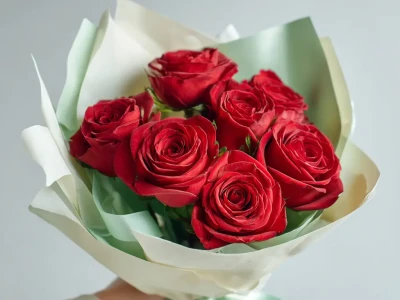 Красные розы «Летящий огонь»