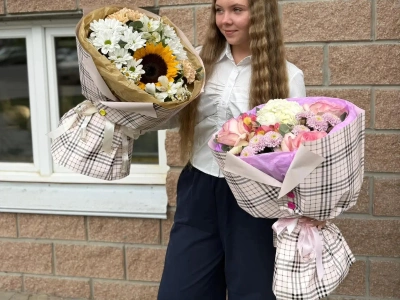 Букет с гортензией 🧵 «Дневник чувств»