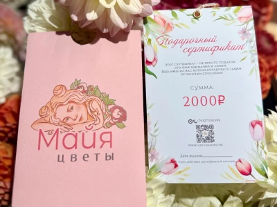 Подарочный сертификат на 2000 рублей