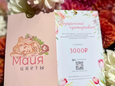 Подарочный сертификат на 3000 рублей