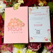 Подарочный сертификат на 5000 рублей 0