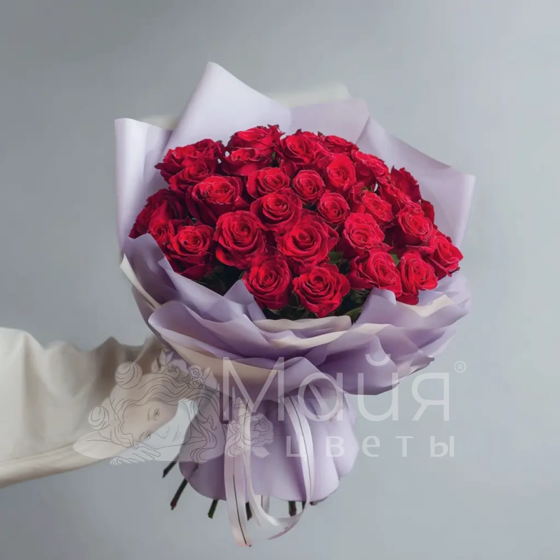 Красные розы &laquo;Чувства без слов&raquo;