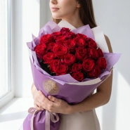 Красные розы &laquo;Чувства без слов&raquo; 0